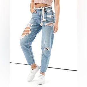 AE Ripped relaxed mom jean